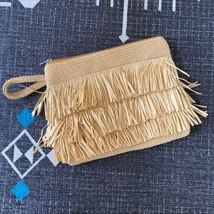 Vintage Raffia Clutch
